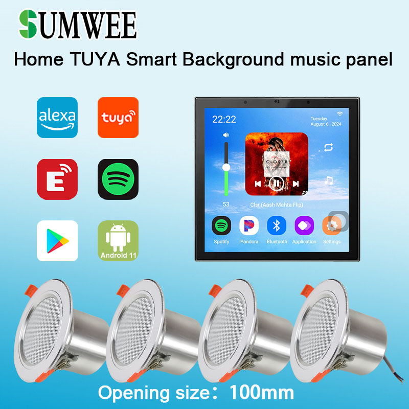 Audio Music In Background - 4 Inch Android 11 Tuya Smart