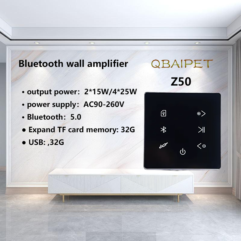Audio Music In Background - Bluetooth Wall Amplifier Home Theater Sound