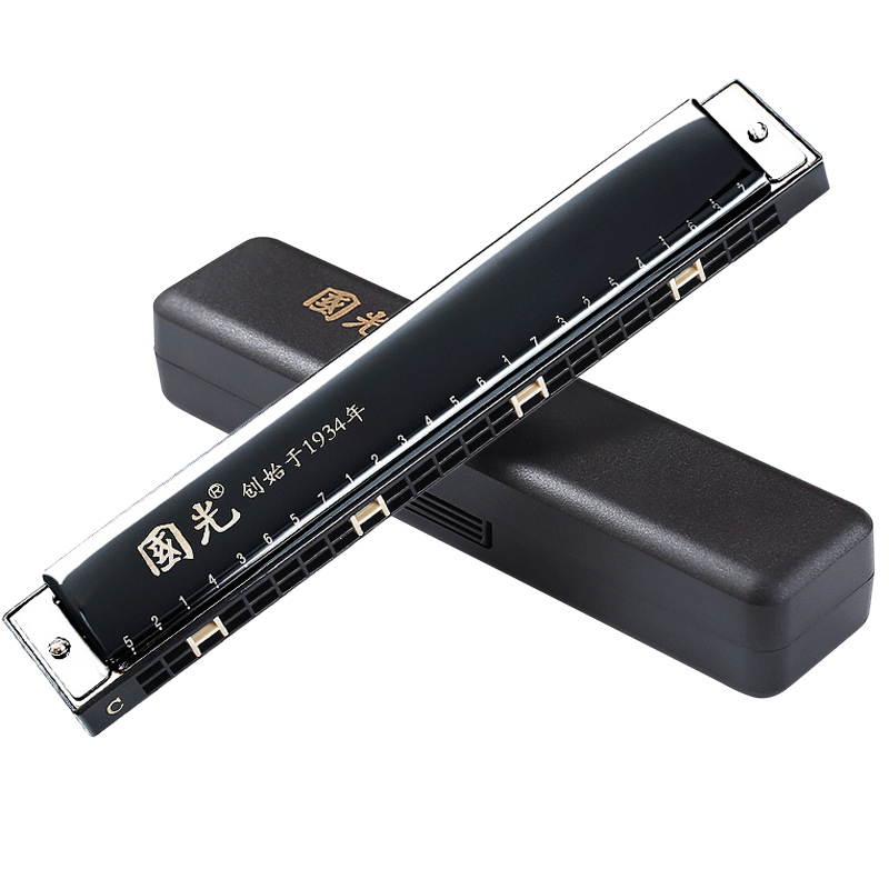 Harmonica 10 Hole - Guoguang Tremolo Harmonica 24 Hole C