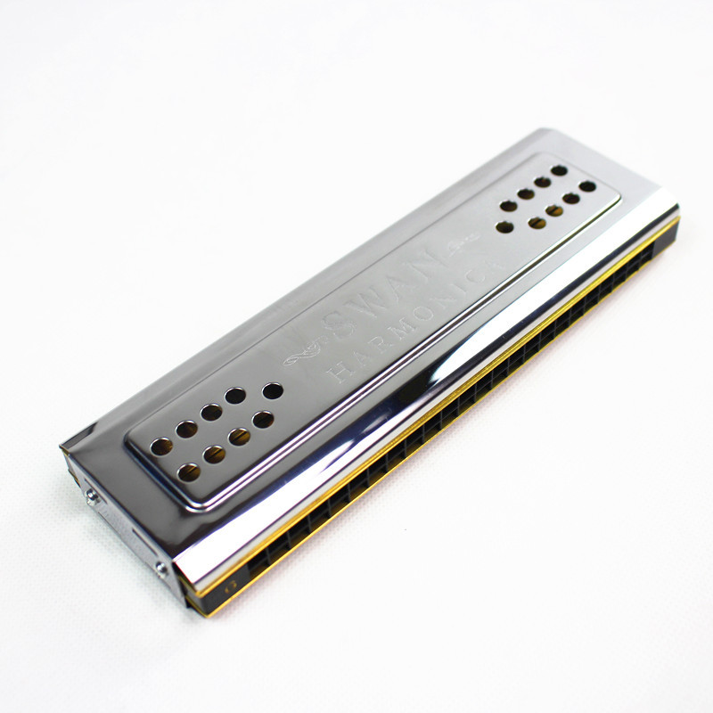 Harmonica 10 Hole - Both Sides Swan Harmonica Tremolo C