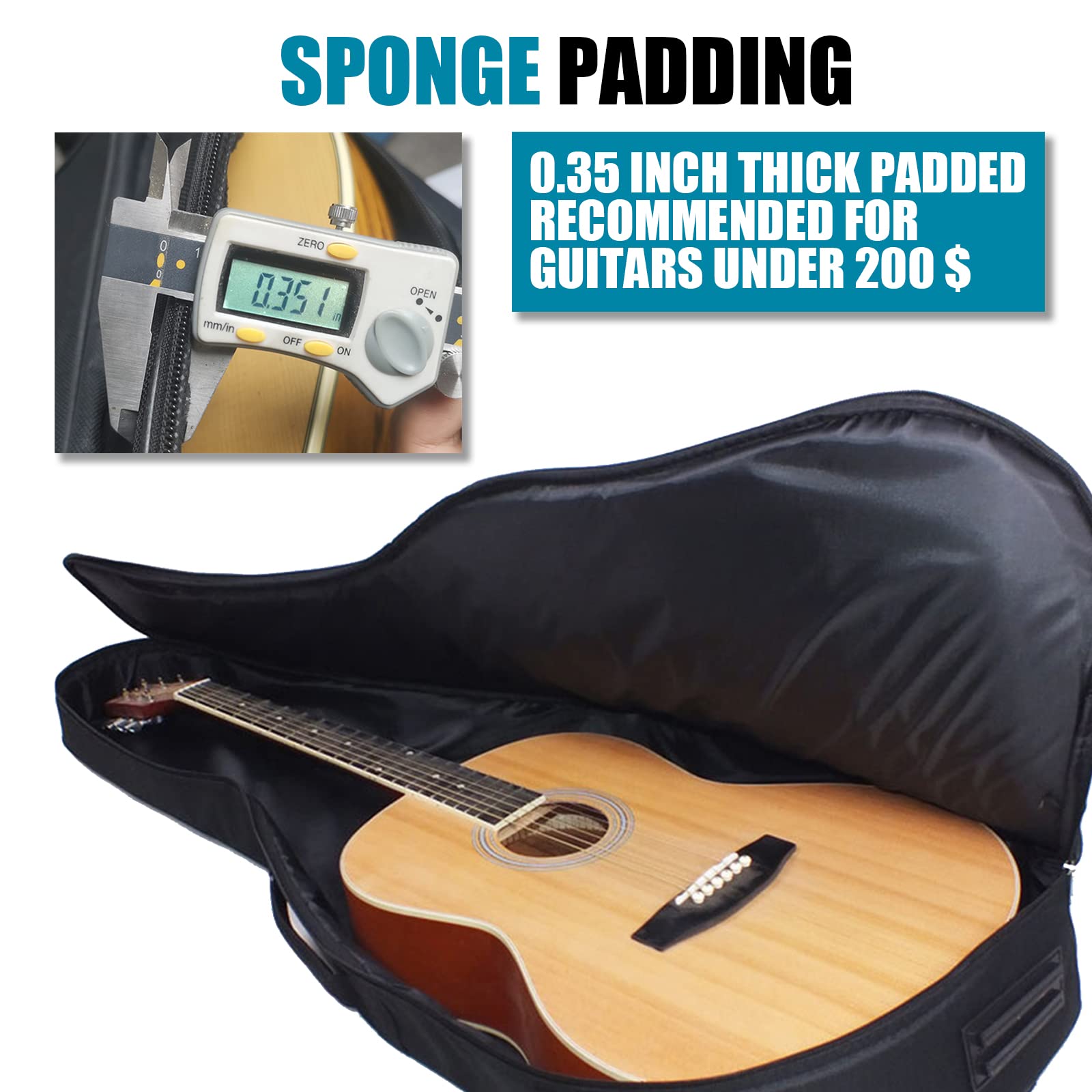 Acoustic guitar Gig Túi 41 inc - đánh giá và giá Case Guitar Gig Bag