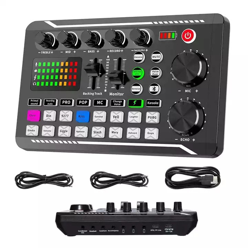 F998 Live Sound Card Audio Tun - đánh giá và giá Audio Music Voice Changer