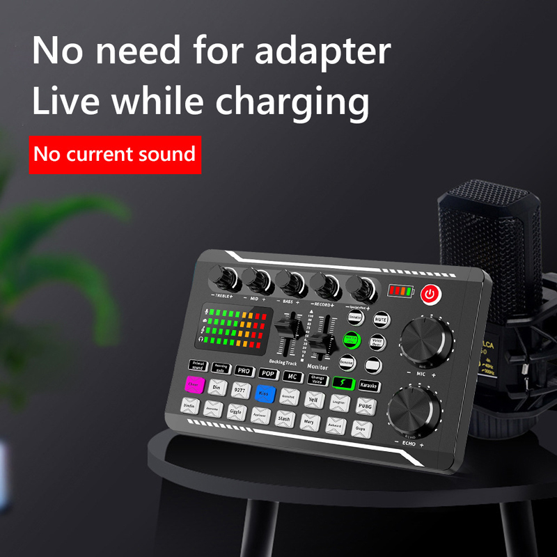 F998 Live Sound Card Audio Tun - đánh giá và giá Audio Music Voice Changer