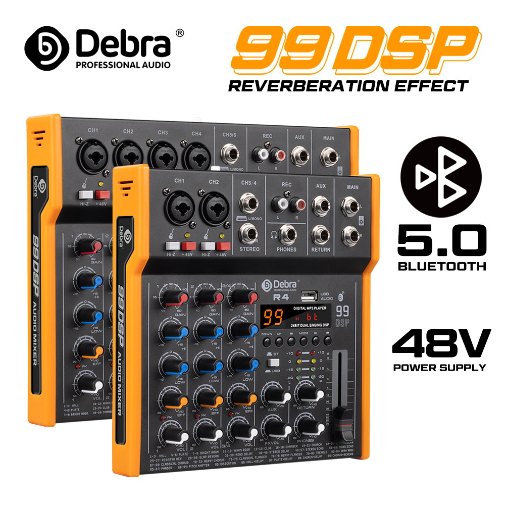 Debra R4/R6 6-Channel Multi-Au - đánh giá và giá Audio Mixer 4 Channel