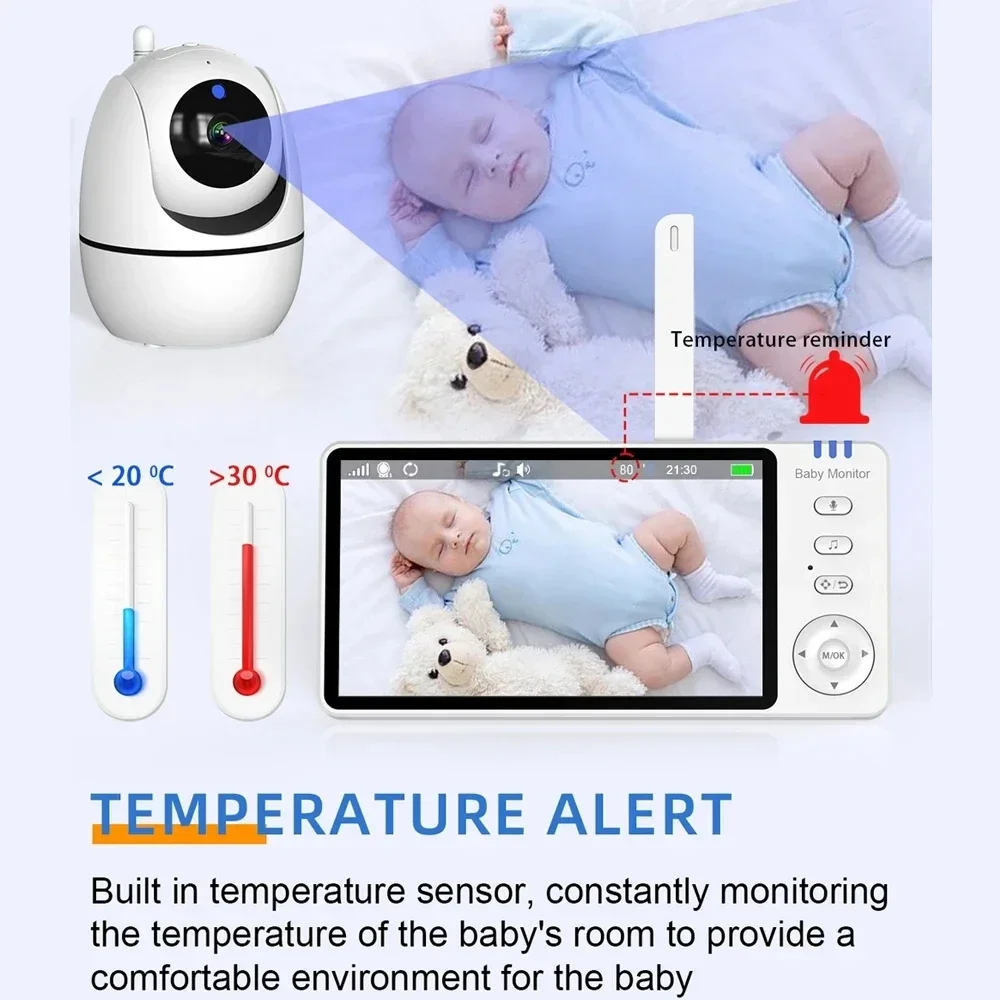VBABM ABM501 Baby Monitor 5.0  - đánh giá và giá Audio Detect Music