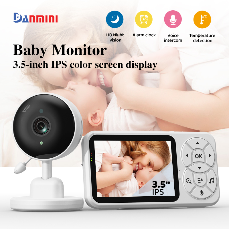 Danmini 3.5-inch Baby Monitor  - đánh giá và giá Audio Detect Music