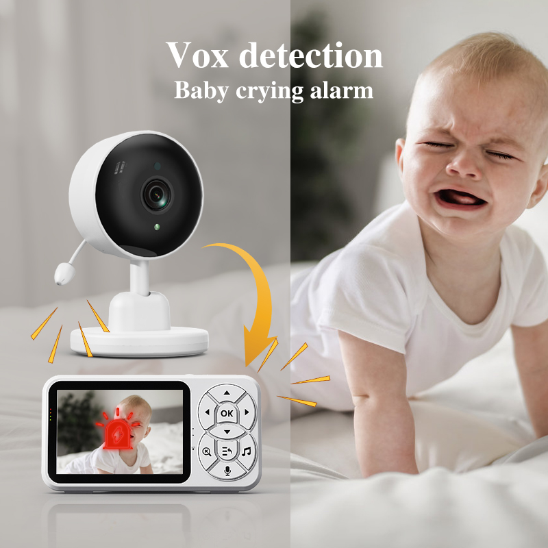 Danmini 3.5-inch Baby Monitor  - đánh giá và giá Audio Detect Music