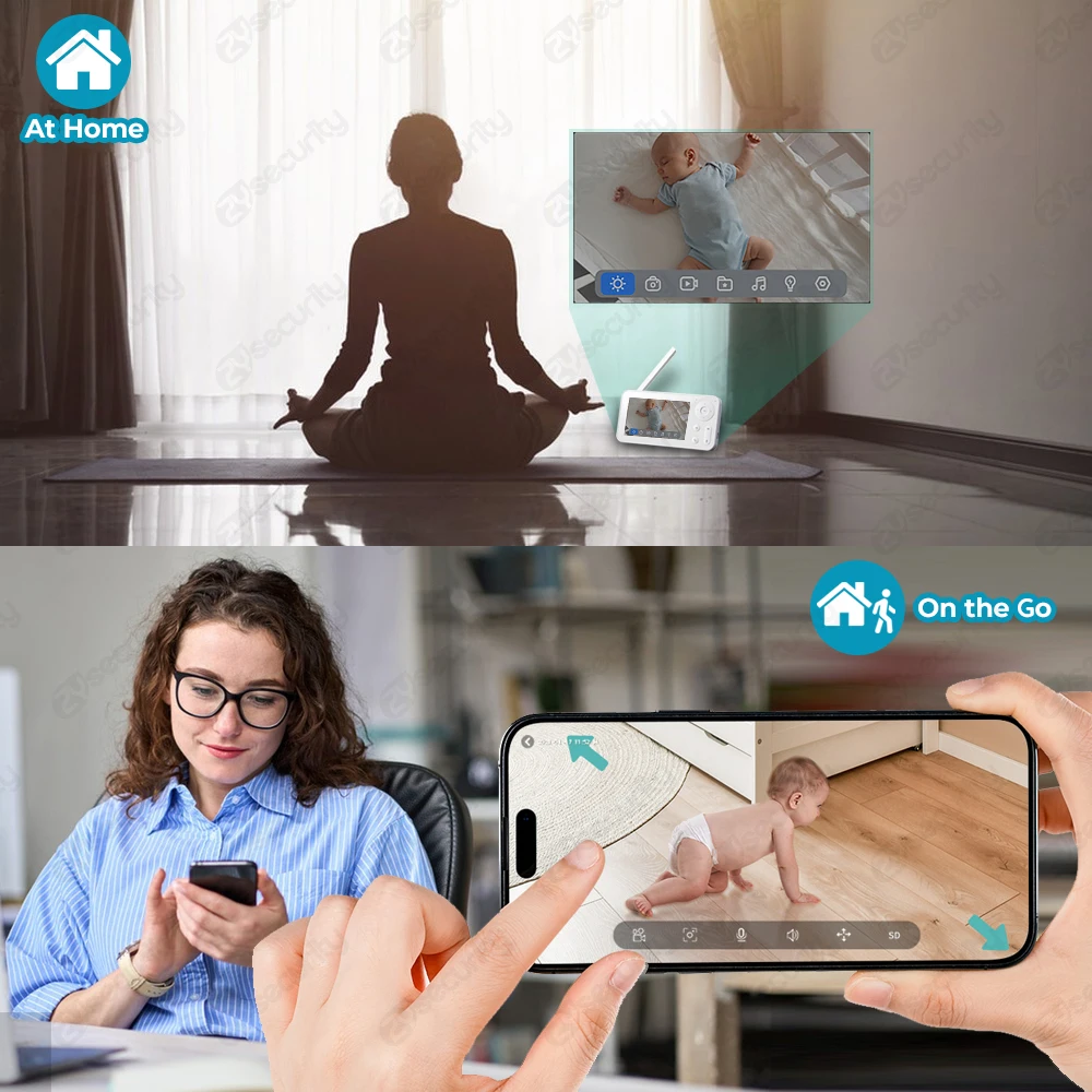 2K WiFi Baby Monitor with Scre - đánh giá và giá Audio Detect Music