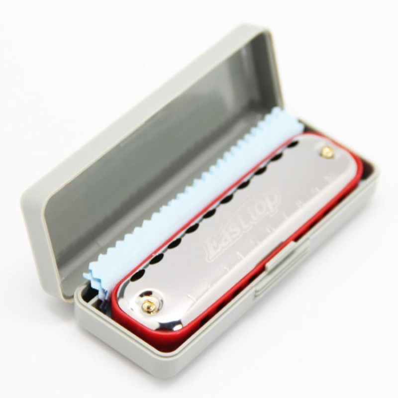 10-Hole Blues Harmonica Key C  - đánh giá và giá Harmonica 10 Hole