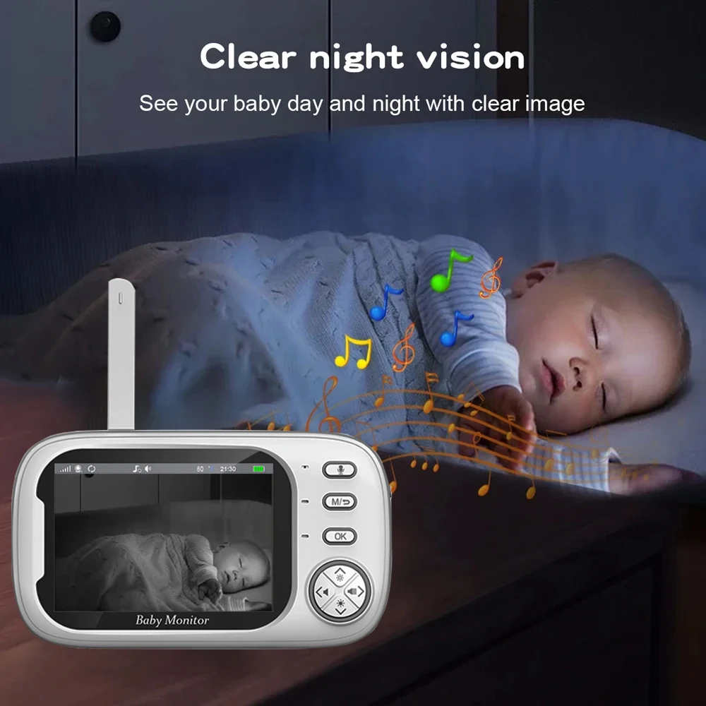 Baby Monitoring Camera 3.5 Inc - đánh giá và giá Audio Detect Music