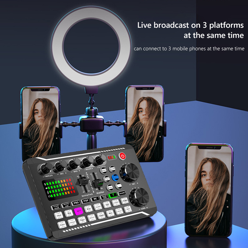 F998 Live Sound Card Audio DJ  - đánh giá và giá Audio Music Voice Changer
