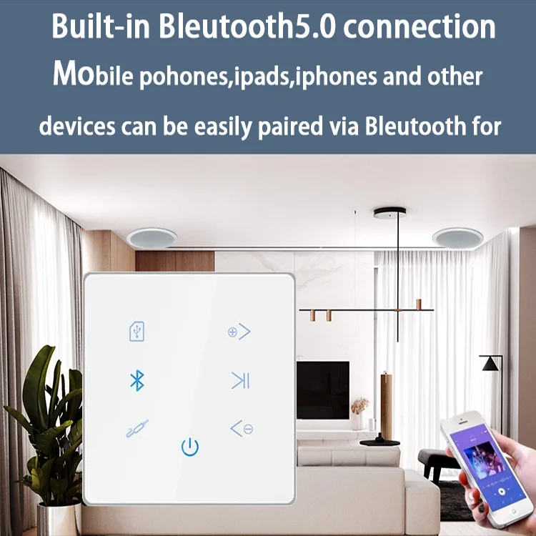 Bluetooth Wall Amplifier Home  - đánh giá và giá Audio Music In Background