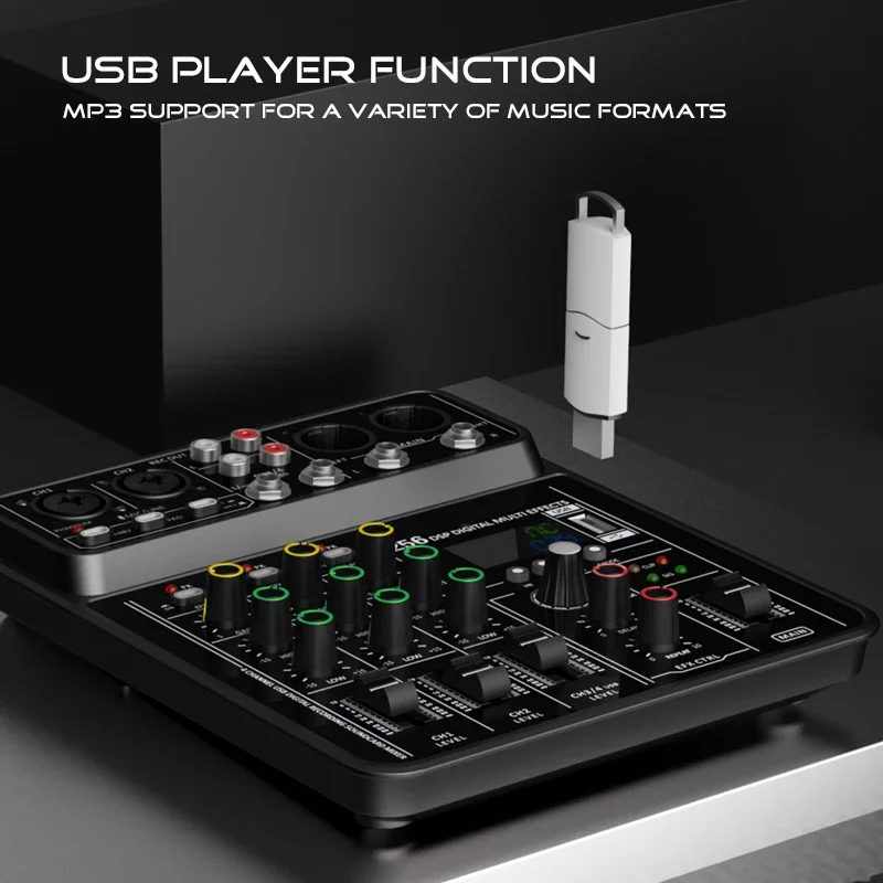 Audio Interface Mixer with Blu - đánh giá và giá Audio Mixer 4 Channel