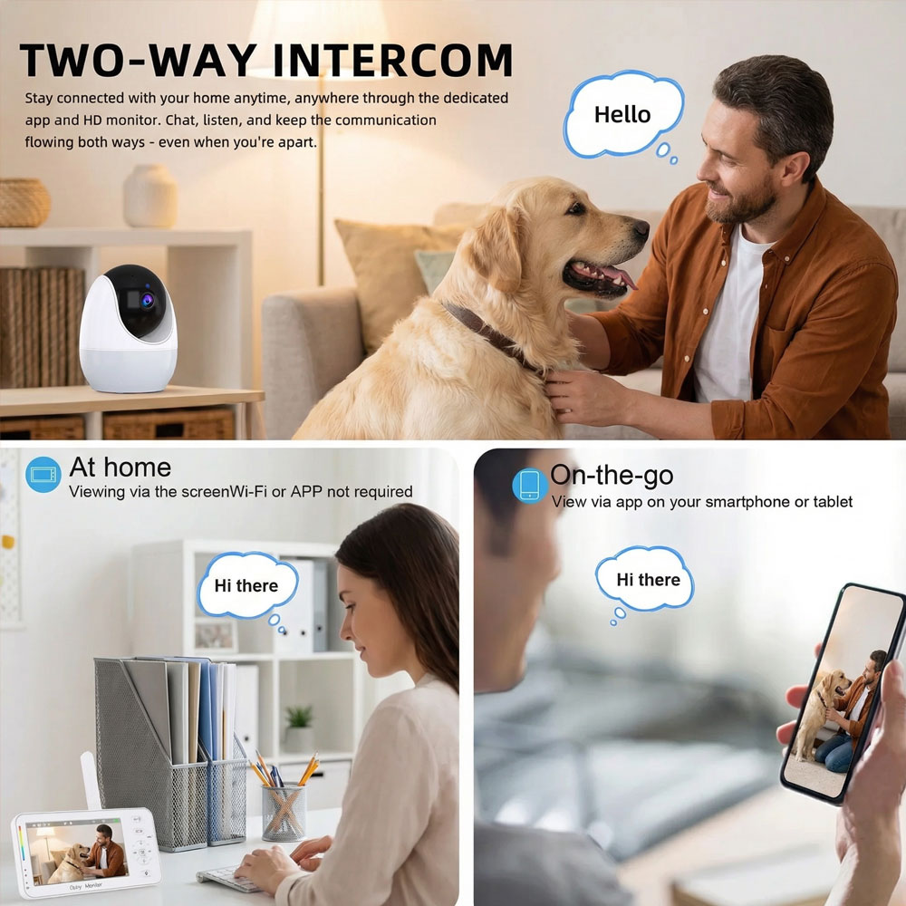 Smart Baby Monitor with Night  - đánh giá và giá Audio Detect Music