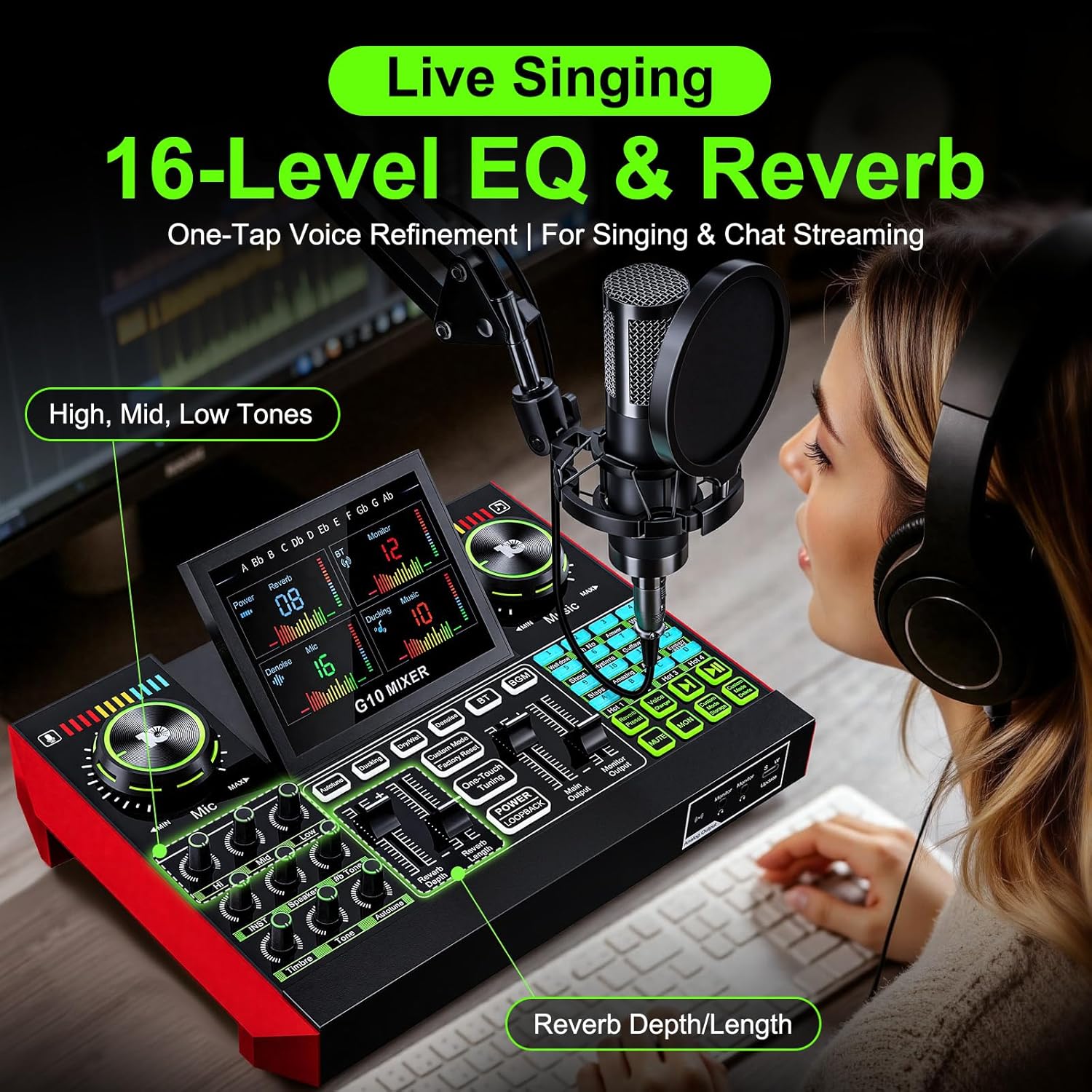 Tenlamp G10 Live Streaming Aud - đánh giá và giá Audio Music Voice Changer