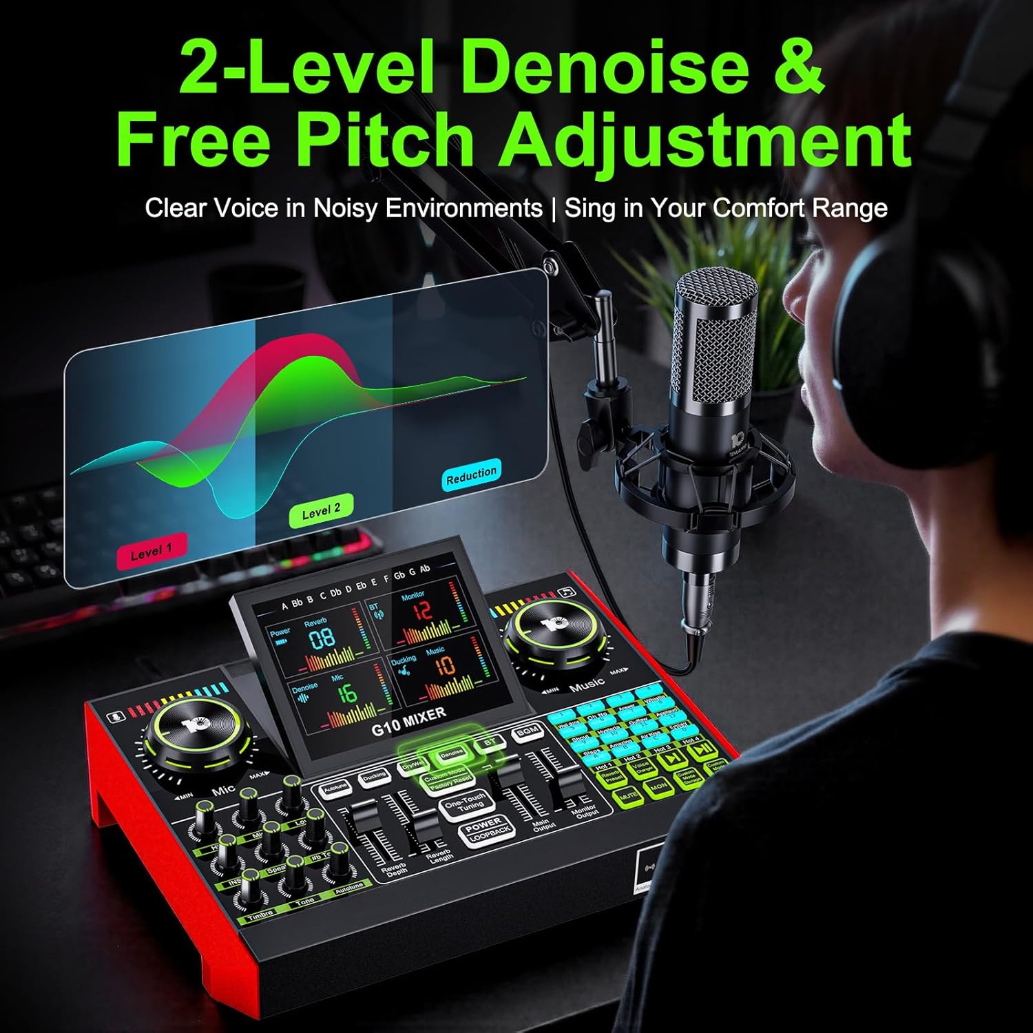 Tenlamp G10 Live Streaming Aud - đánh giá và giá Audio Music Voice Changer