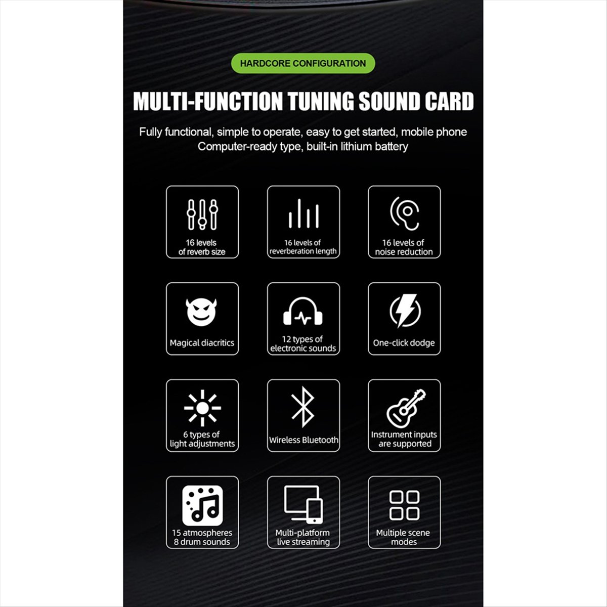 DT77 SN800 Live Sound Card Voi - đánh giá và giá Audio Music Voice Changer
