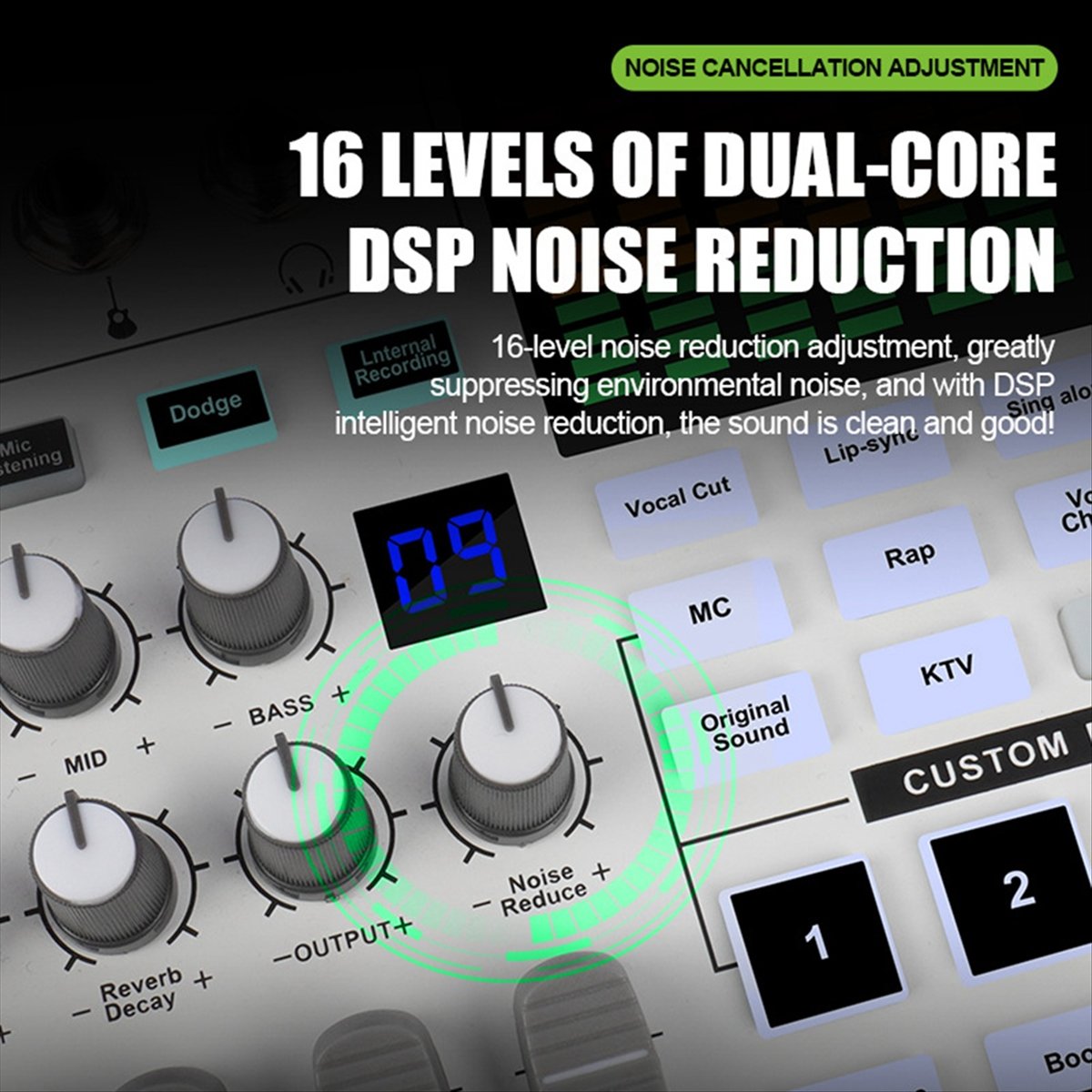 DT77 SN800 Live Sound Card Voi - đánh giá và giá Audio Music Voice Changer