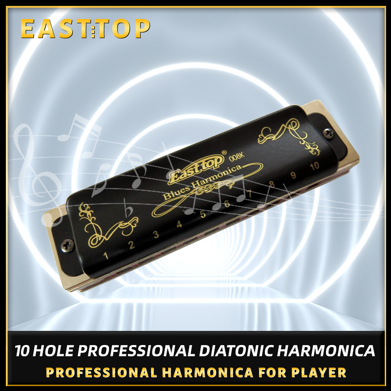 EASTTOP Blues Harp Miệng Cơ Qu - đánh giá và giá Harmonica 10 Hole