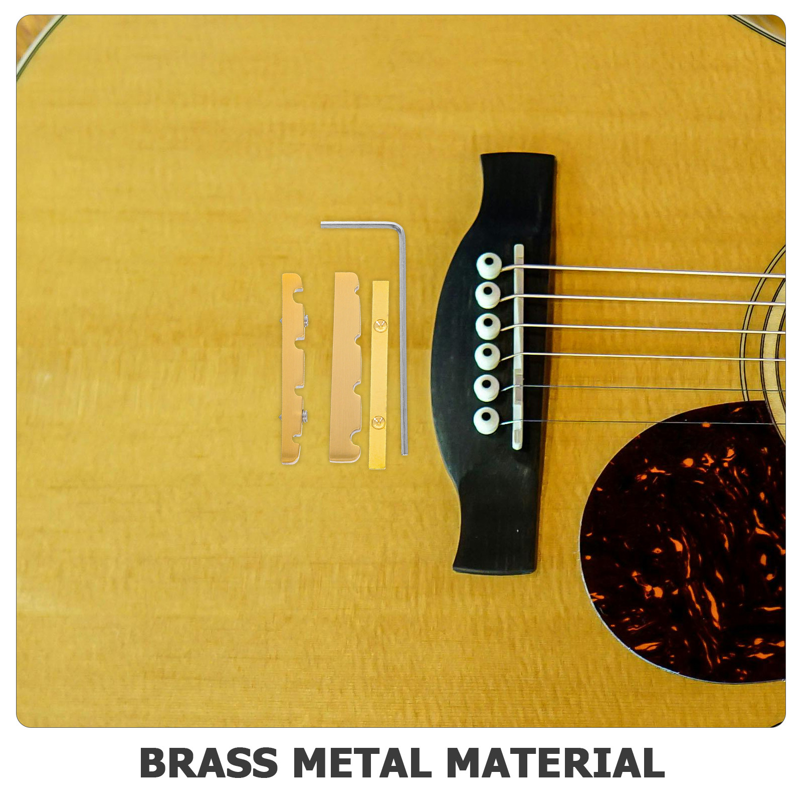 1Set Bass Guitar Brass Nut 38M - đánh giá và giá Bass Guitar Strings