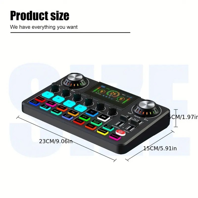 Audio Mixer, Live Sound Card w - đánh giá và giá Audio Music Voice Changer