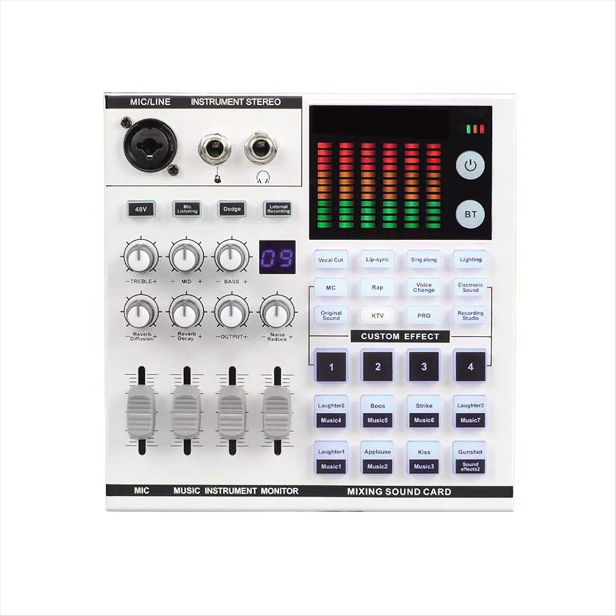 DTC5 SN800 Live Sound Card Voi - đánh giá và giá Audio Music Voice Changer