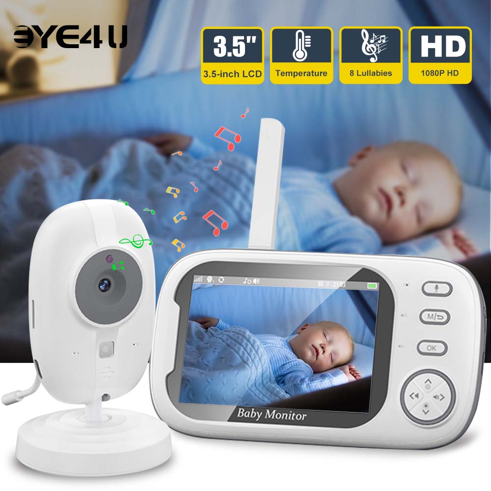 3.5'' Video Baby Monitor 2.4G  - đánh giá và giá Audio Detect Music