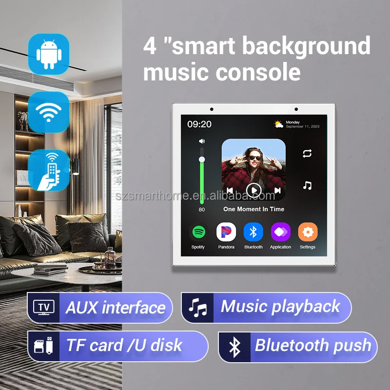 4-Inch Smart Home Background M - đánh giá và giá Audio Music In Background